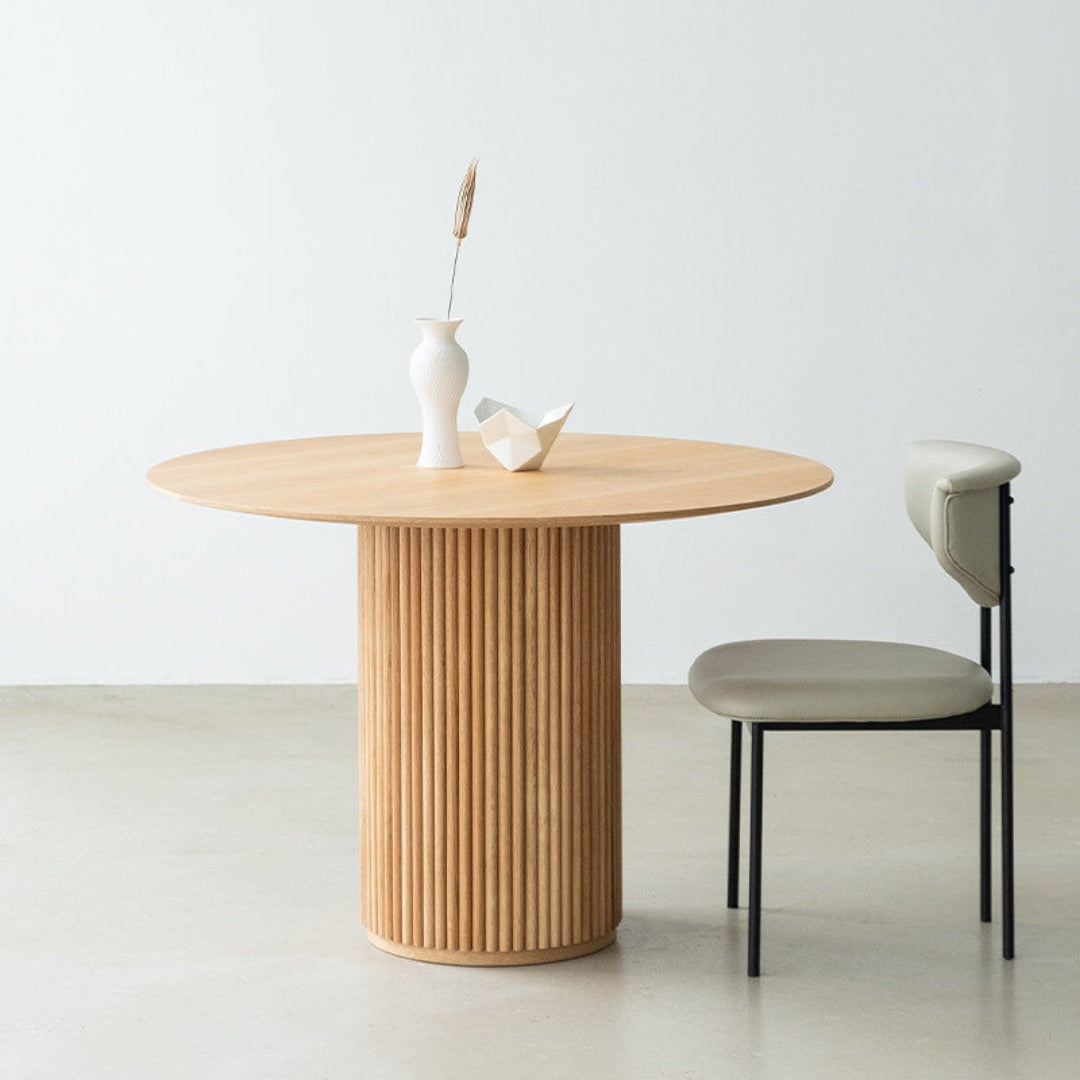 Marie Solid Wood Round Dining Table