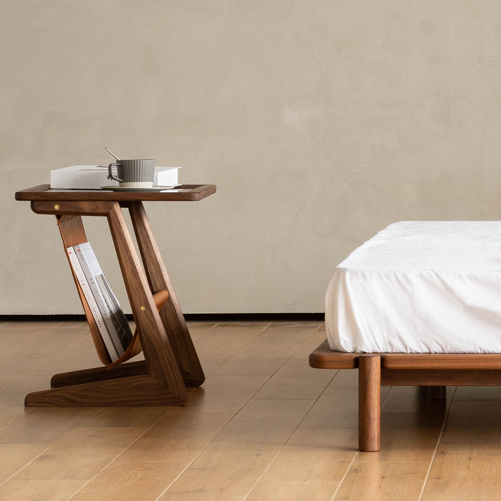 Burnes Solid Wood Side Table