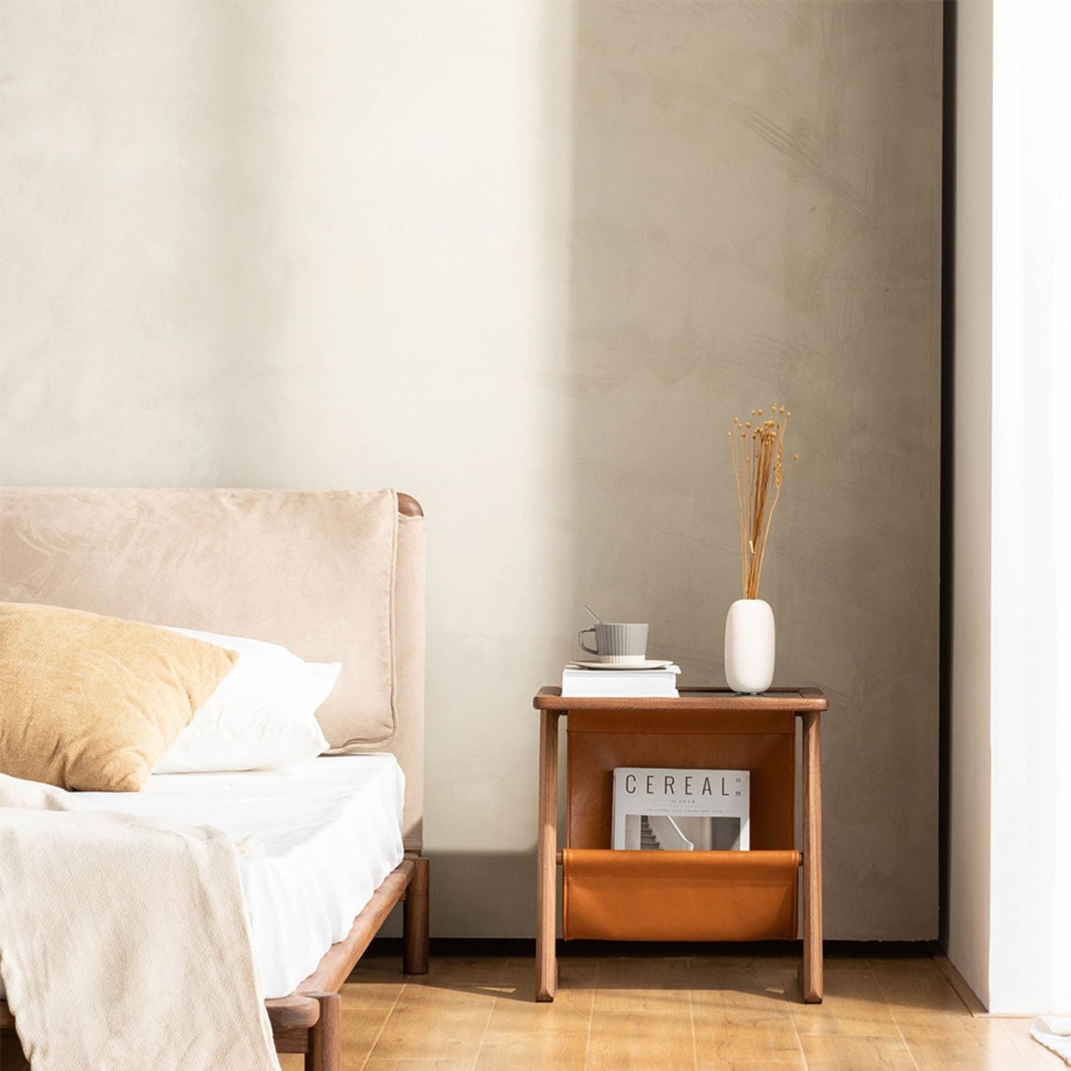 Burnes Solid Wood Side Table