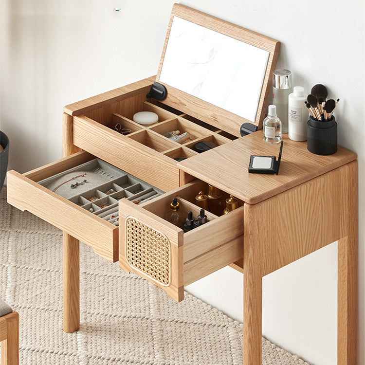 Freya Solid Wood Vanity Table & Stool