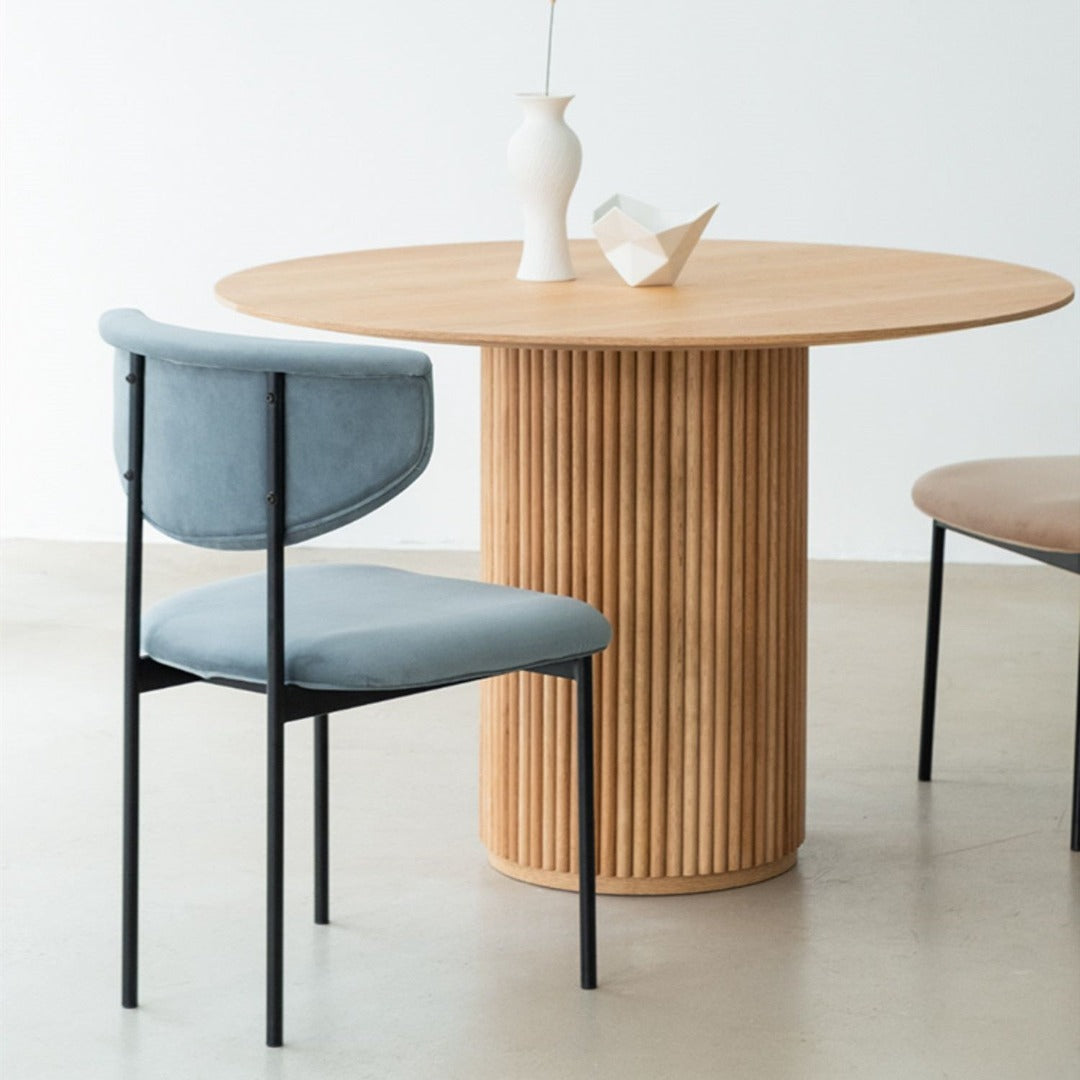 Marie Solid Wood Round Dining Table