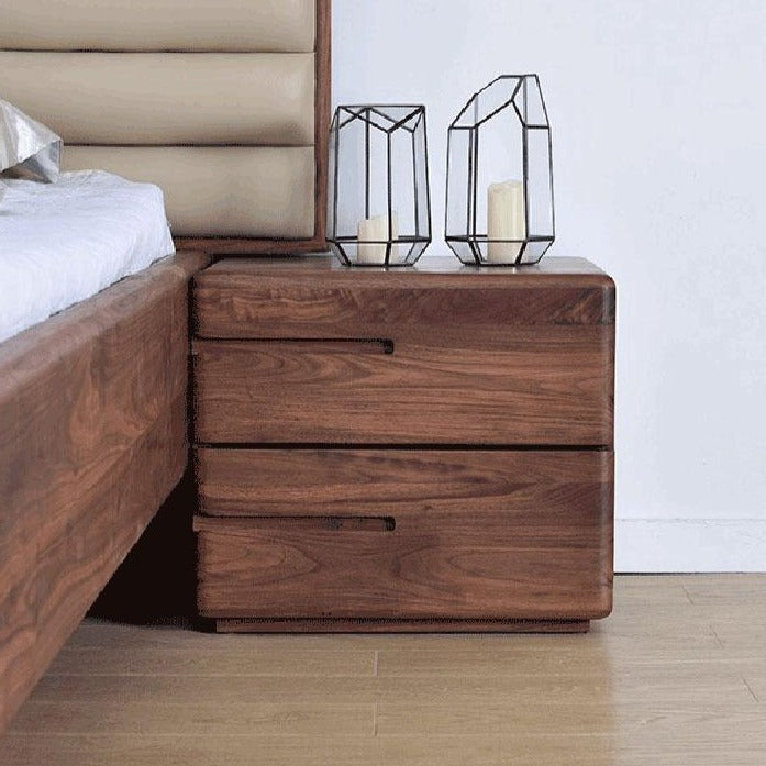Milea Solid Wood Nightstand