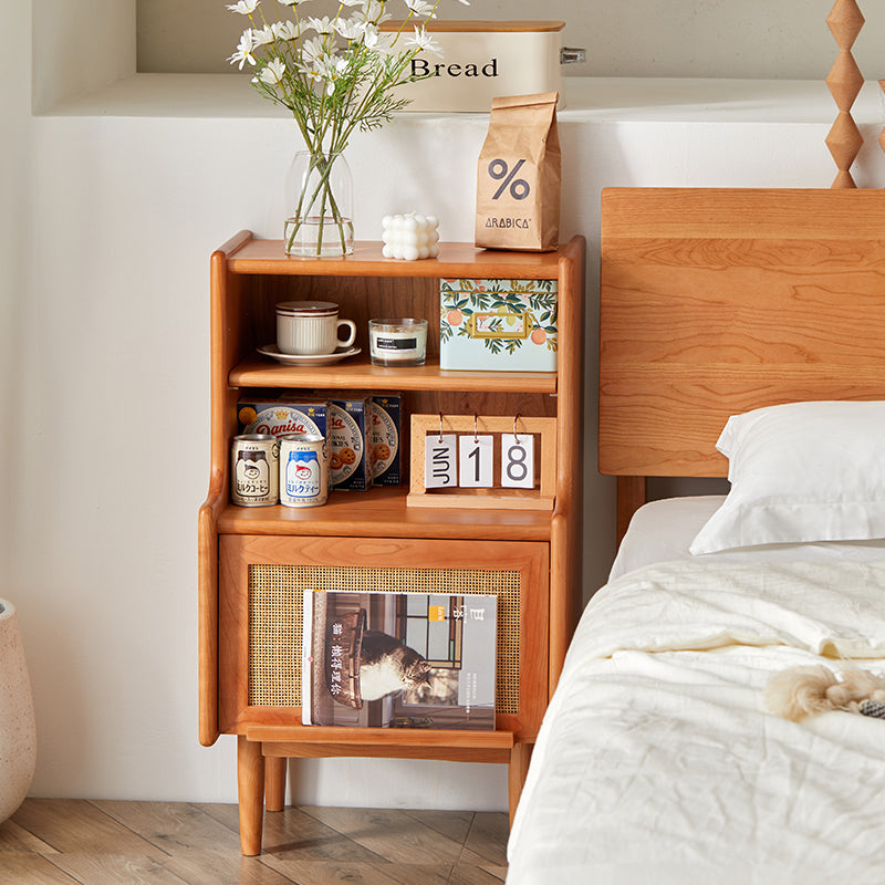 Hrasky 1 - Drawer Solid Wood Nightstand
