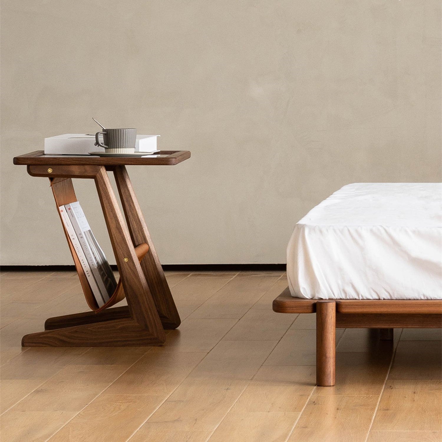 Burnes Solid Wood Side Table