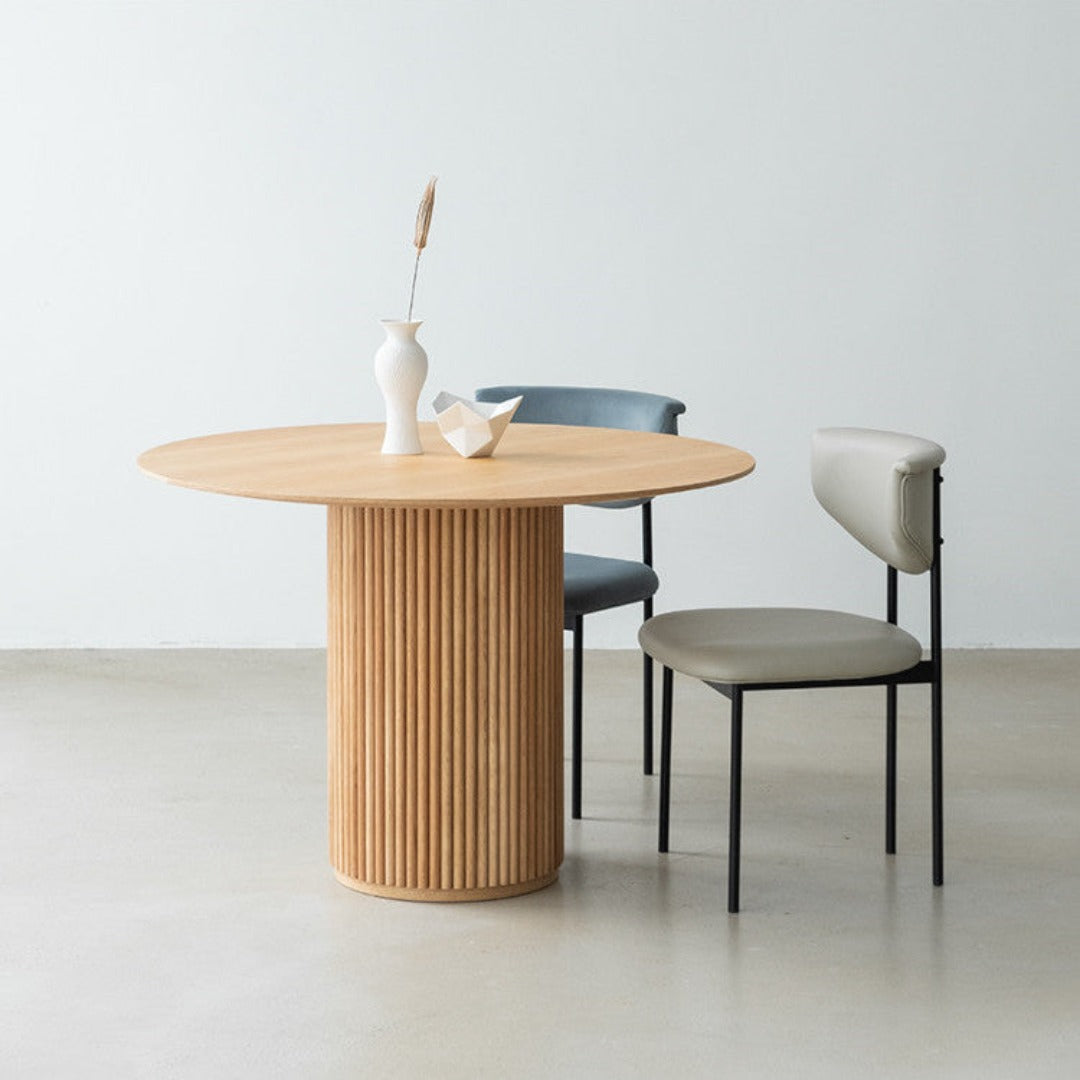 Marie Solid Wood Round Dining Table