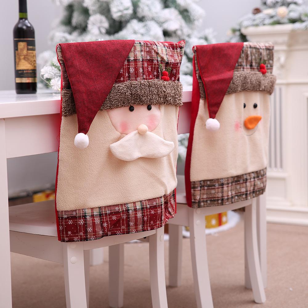 Christmas Chair Slipcover(Set of 2) - Snowman