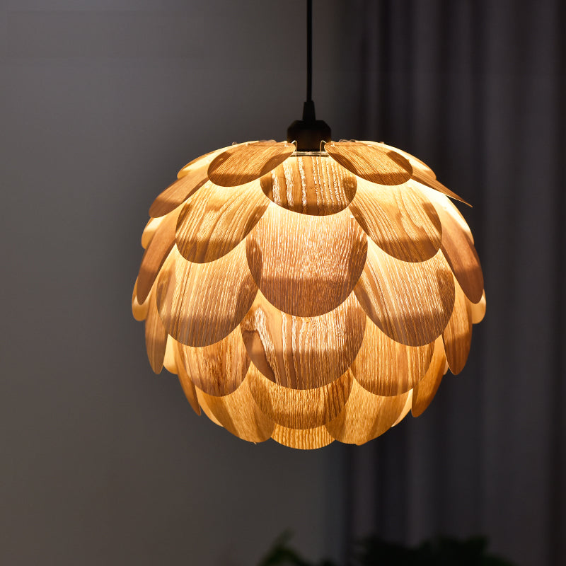 Ofunato Single Globe Pendant with Scale Accents