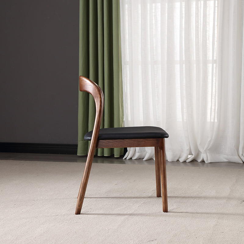 Melin Solid Wood Pedestal Dining Chair (Set of 2)