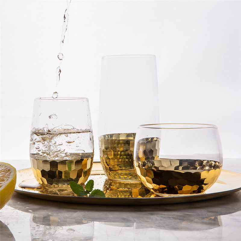 Elmsford Handmade Golden Glass