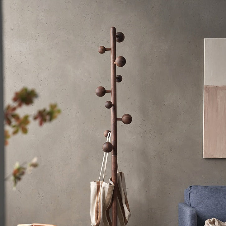 Artur Solid Wood Rivet Coat Rack