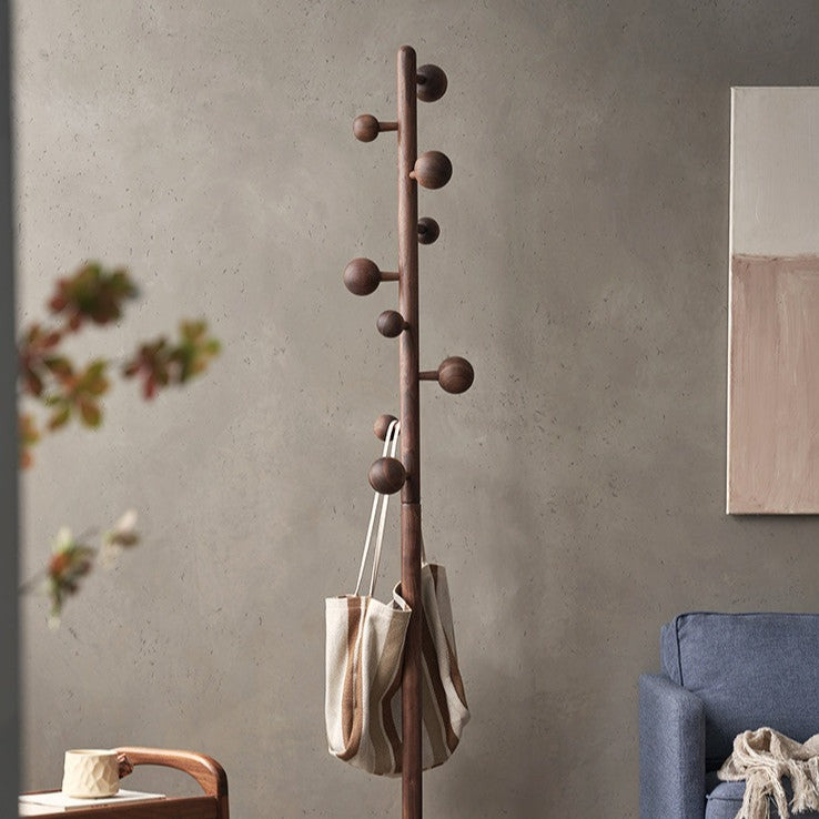 Artur Solid Wood Rivet Coat Rack