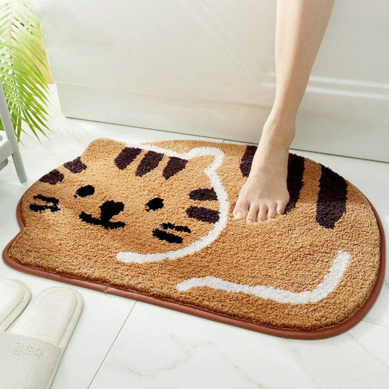 Coffee Kitten Foot Rug