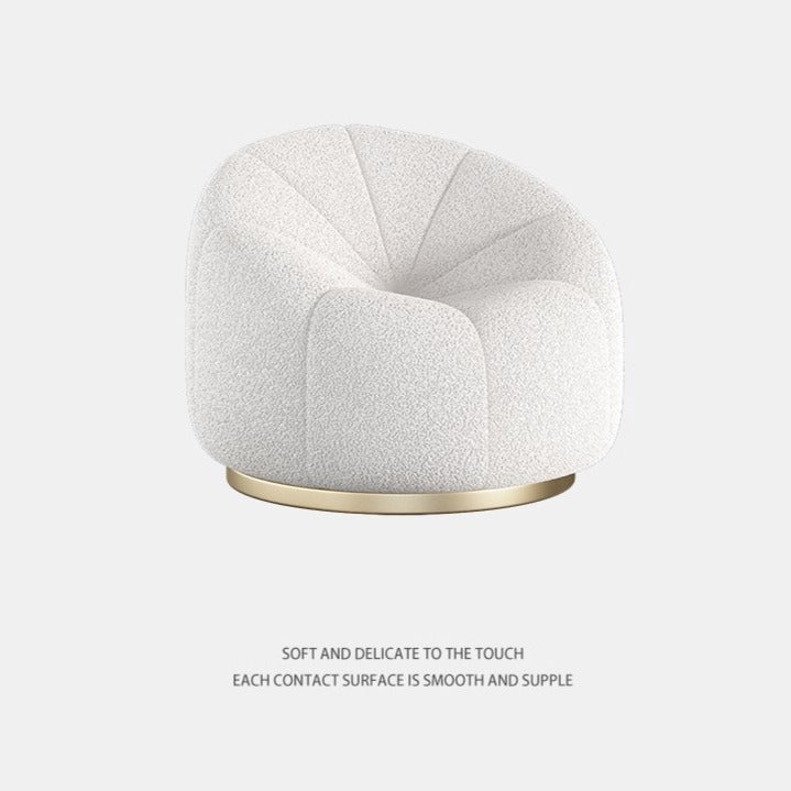 Berinhard Wide Velvet Barrel Chair