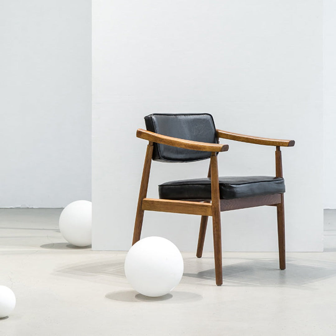 Eastyle Upholstered Solid Wood Armchair