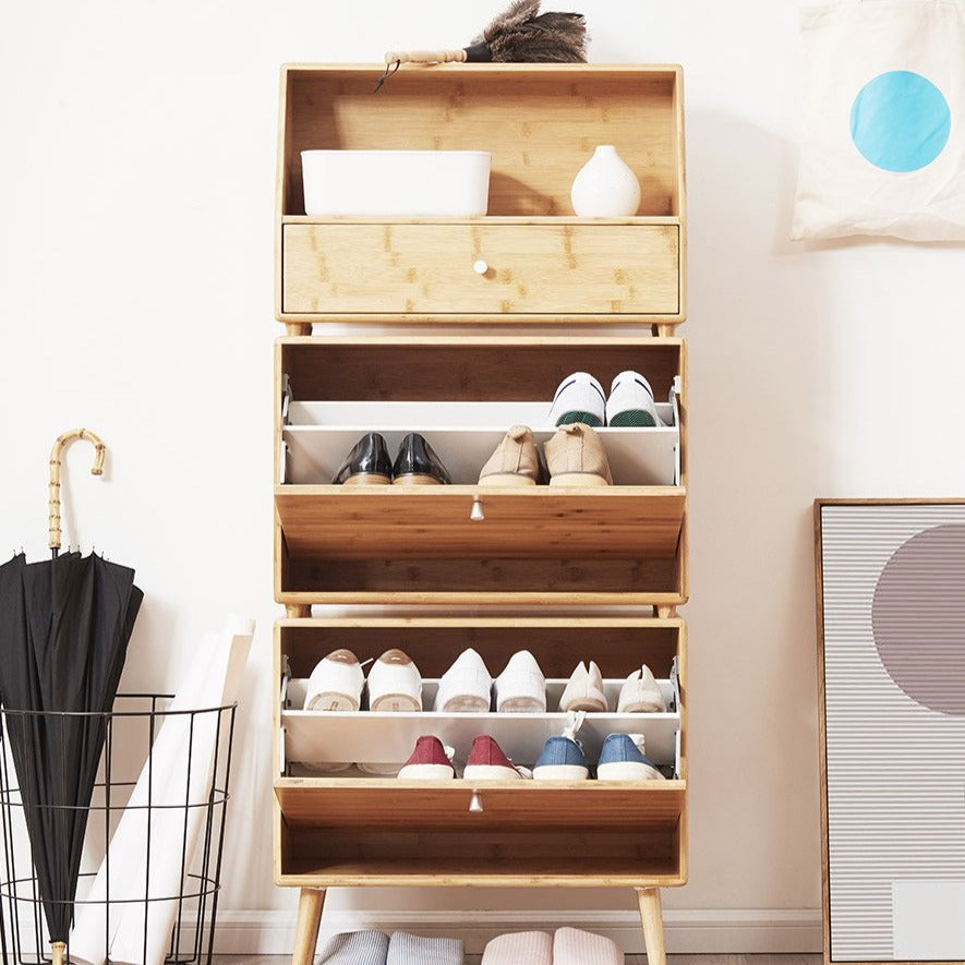Towns Bamboo Shoe Storage Cabinet
