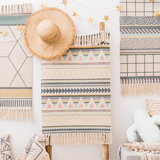 WHOVEYON Cotton Bedroom Rug