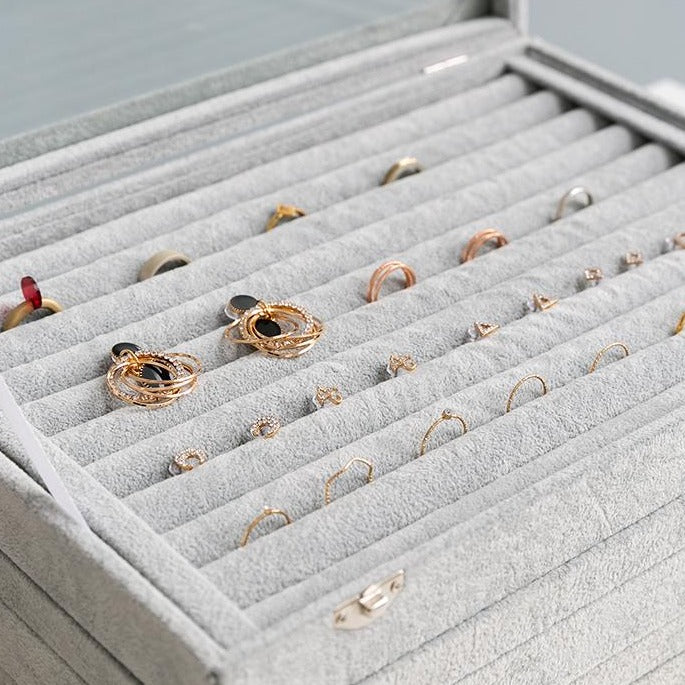 Faux Glass Top Jewelry Box