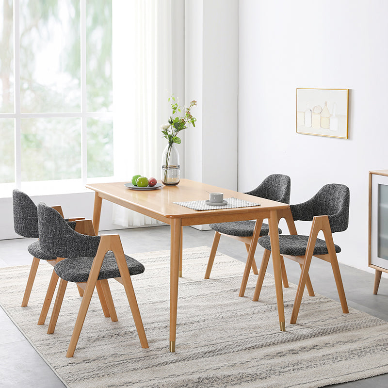 Poggibonsi Solid Wood Backrest Dining Chairs(Set of 2)