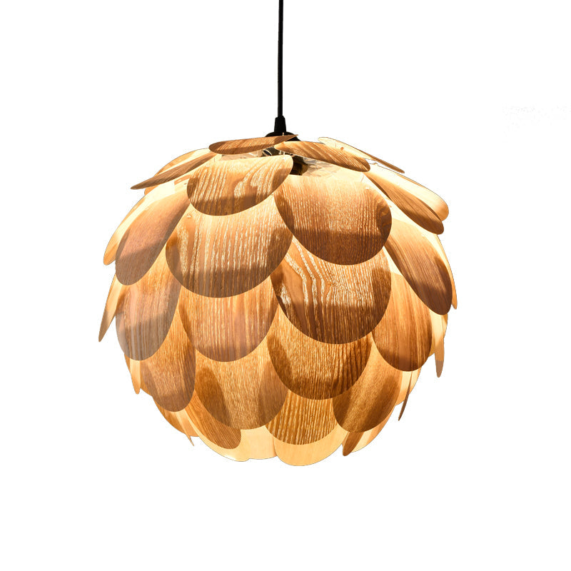 Ofunato Single Globe Pendant with Scale Accents