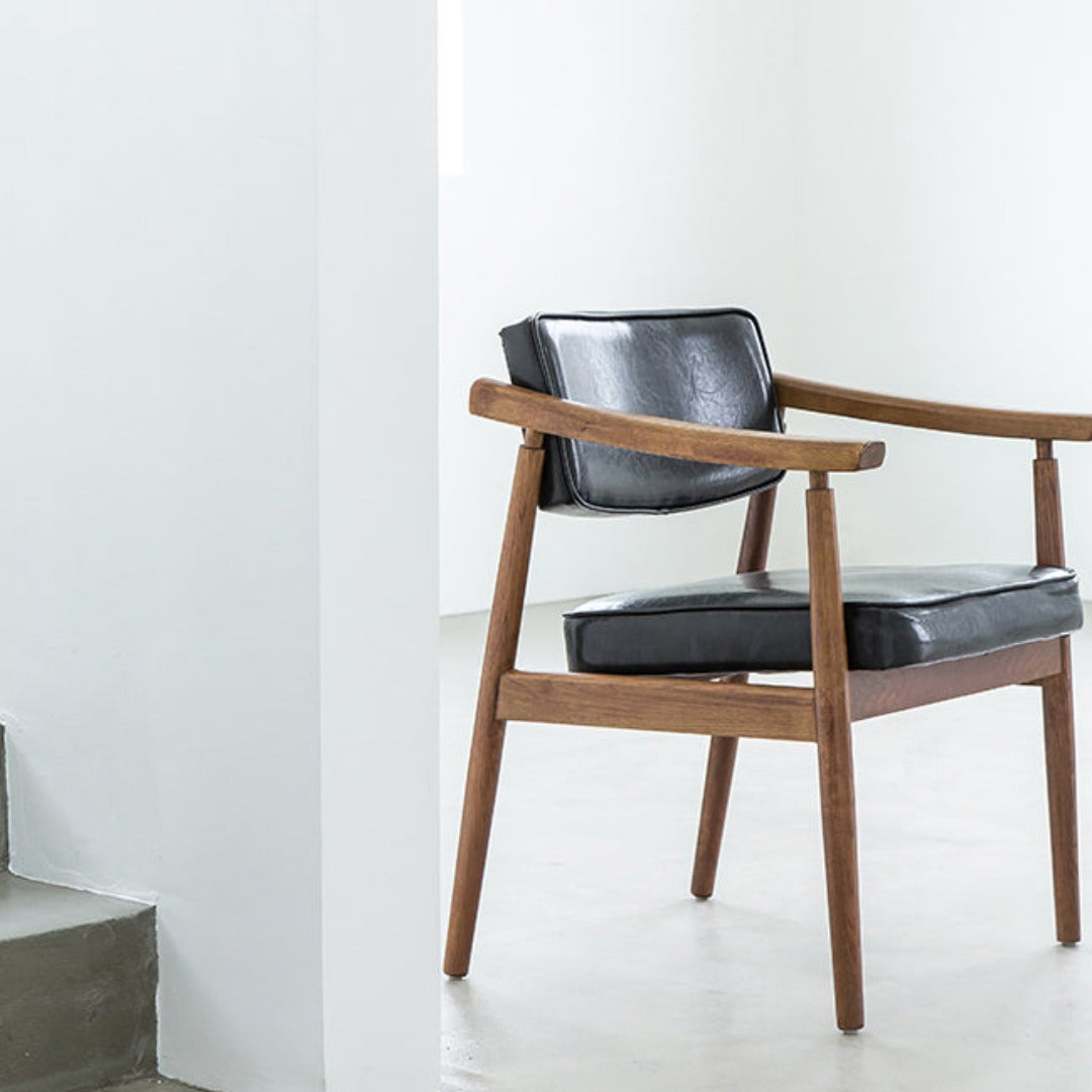 Eastyle Upholstered Solid Wood Armchair