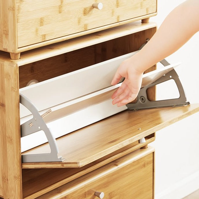 Towns Bamboo Shoe Storage Cabinet