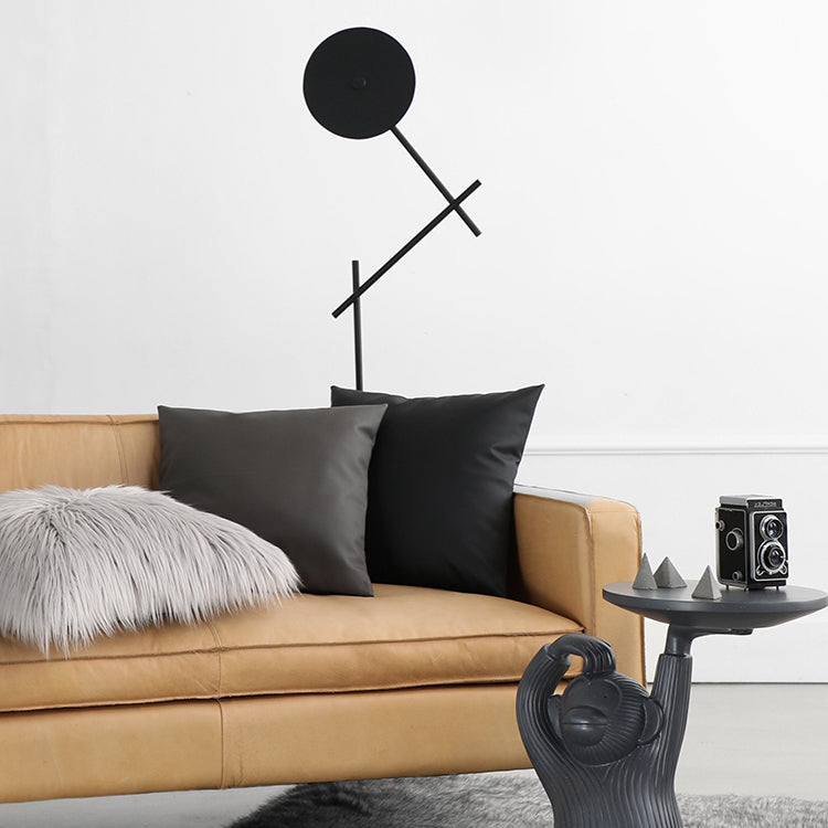 Earth tones Artificial Leather Pillow