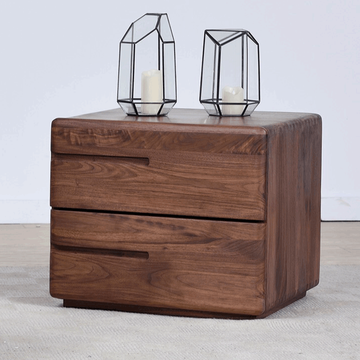 Milea Solid Wood Nightstand