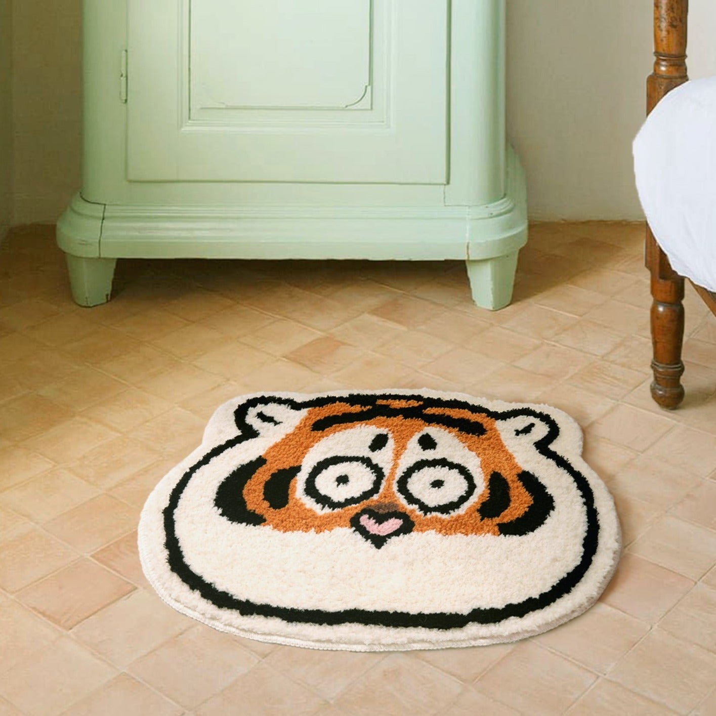 Cutie Tiger Foot Rug