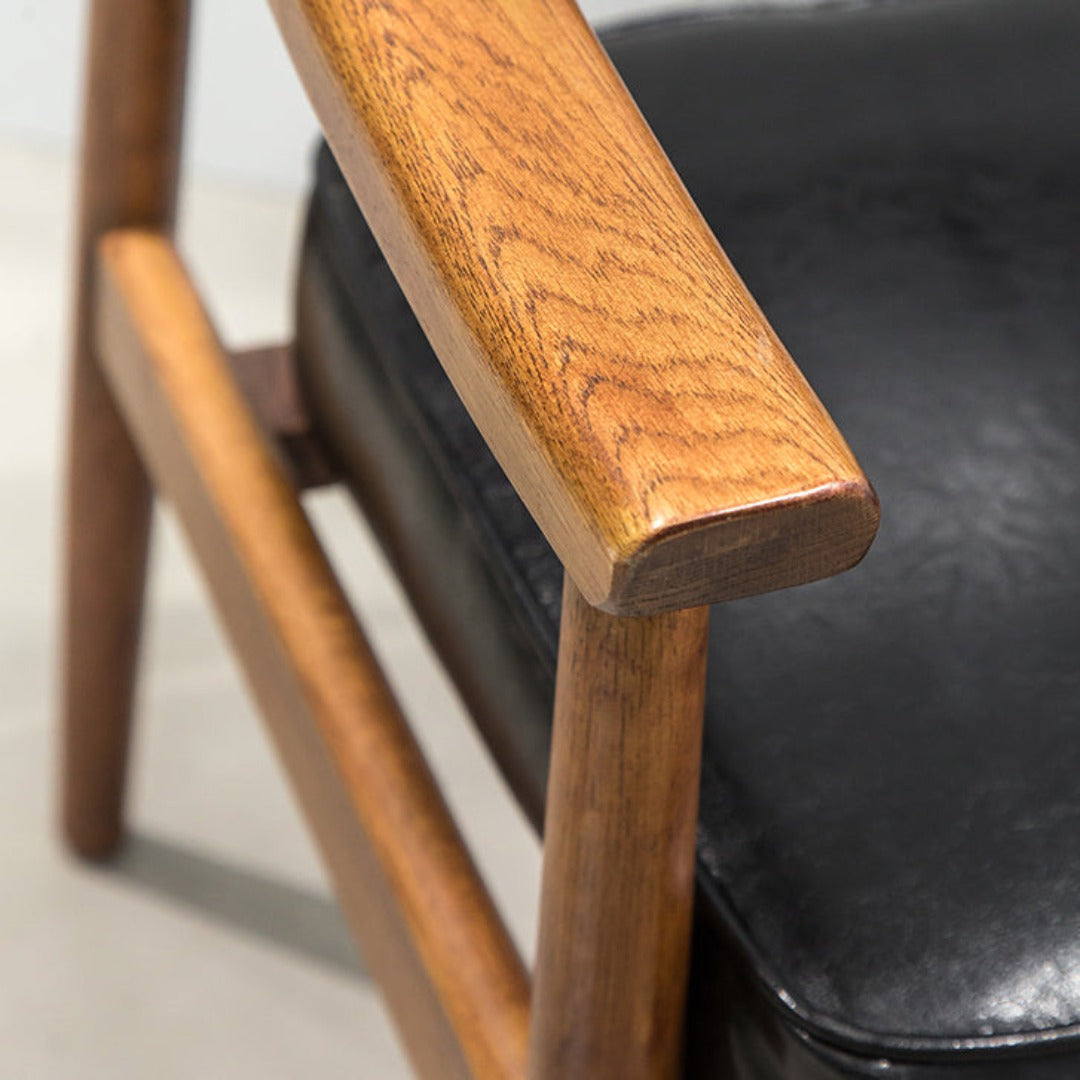 Eastyle Upholstered Solid Wood Armchair