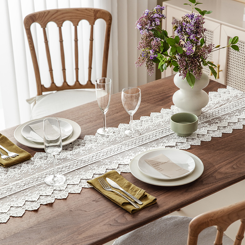 Shimmer Lace Table Runner