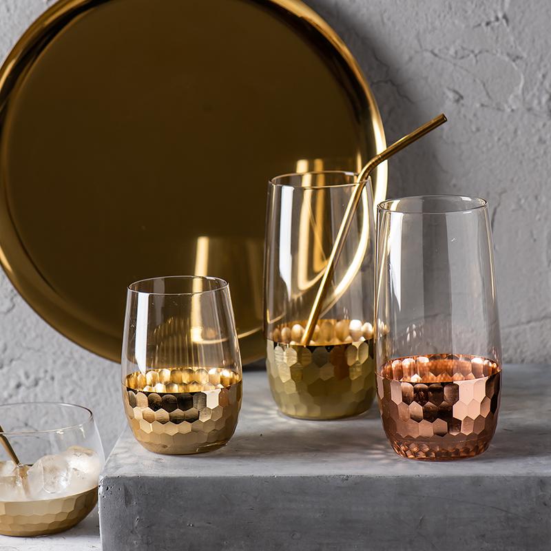 Elmsford Handmade Golden Glass