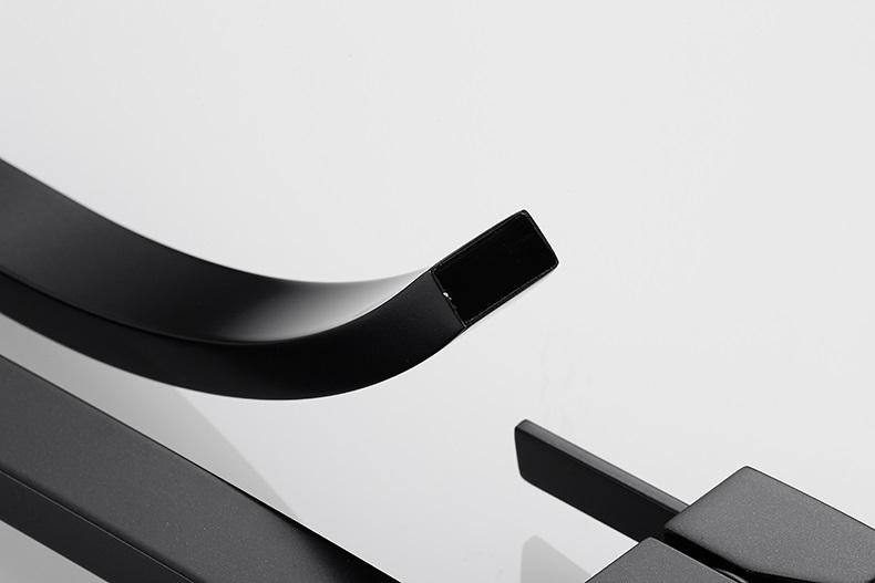 RAYMOND Modern Black Curved Waterfall Faucet