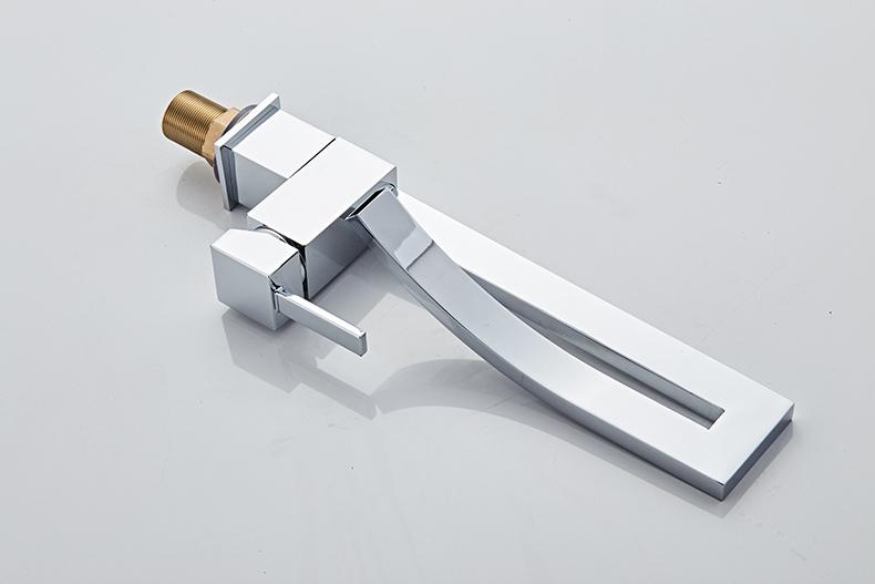 REMY Modern Gold/Silver Curved Waterfall Faucet