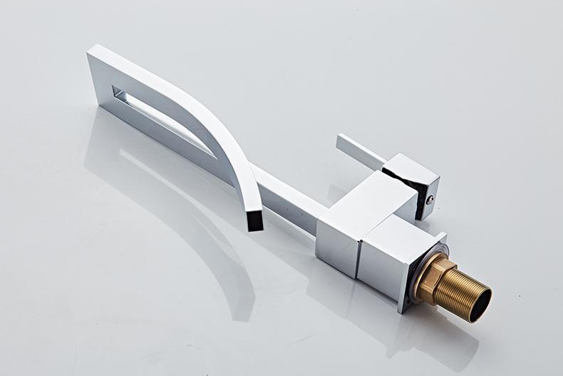 REMY Modern Gold/Silver Curved Waterfall Faucet
