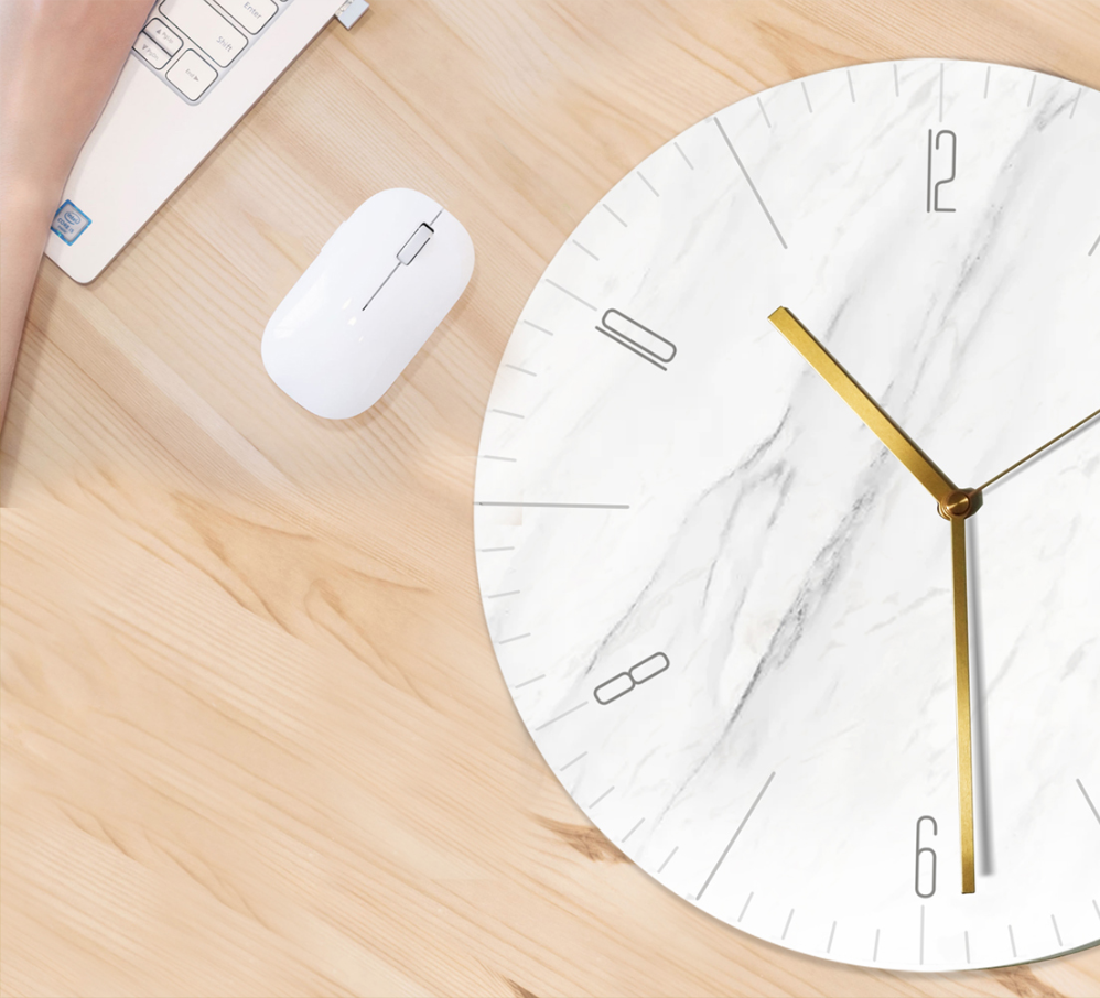 PAOLO Marble Face Art Design Wall Clock