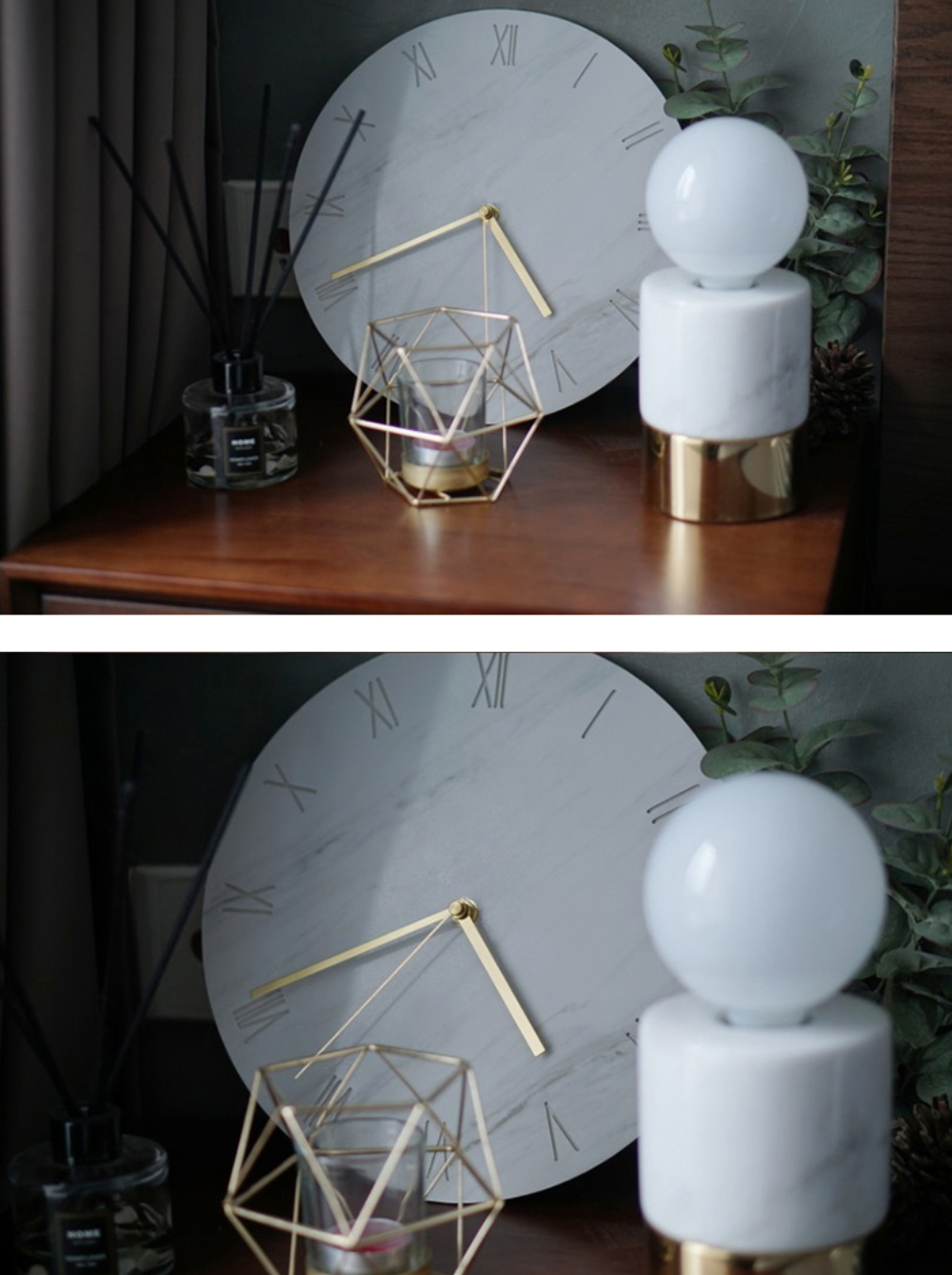 PAOLO Marble Face Art Design Wall Clock