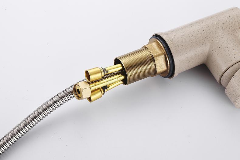 BLAISE Modern Matte Nude Extendable Tap Faucet