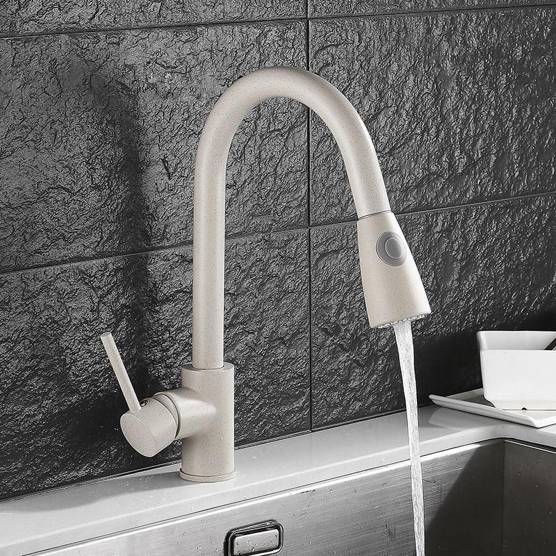 BLAISE Modern Matte Nude Extendable Tap Faucet