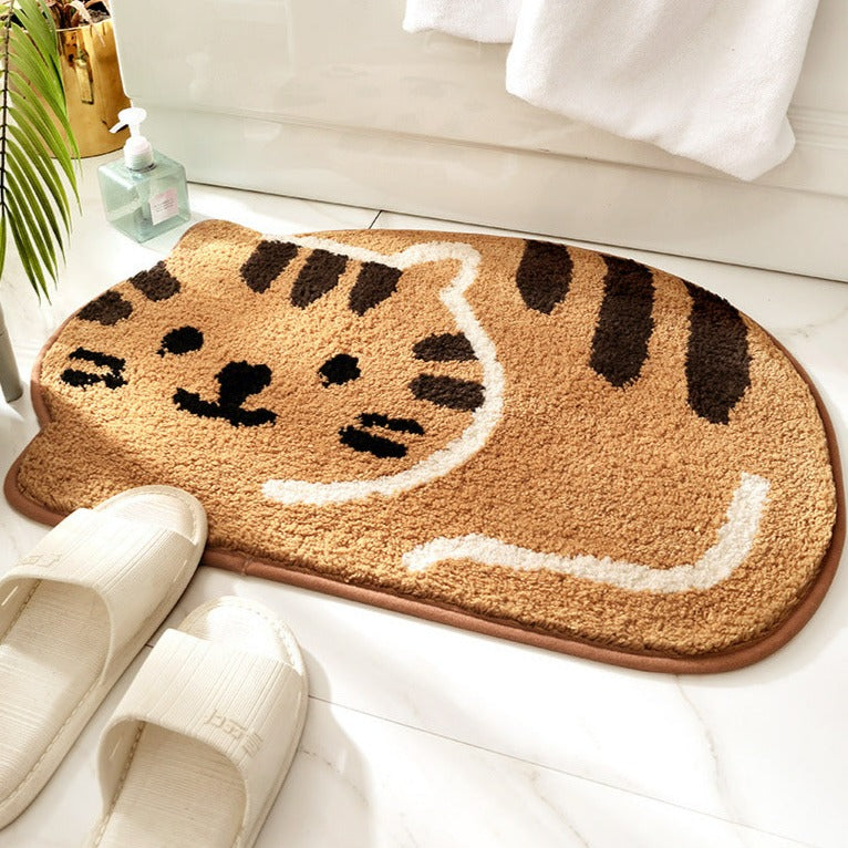 Coffee Kitten Foot Rug