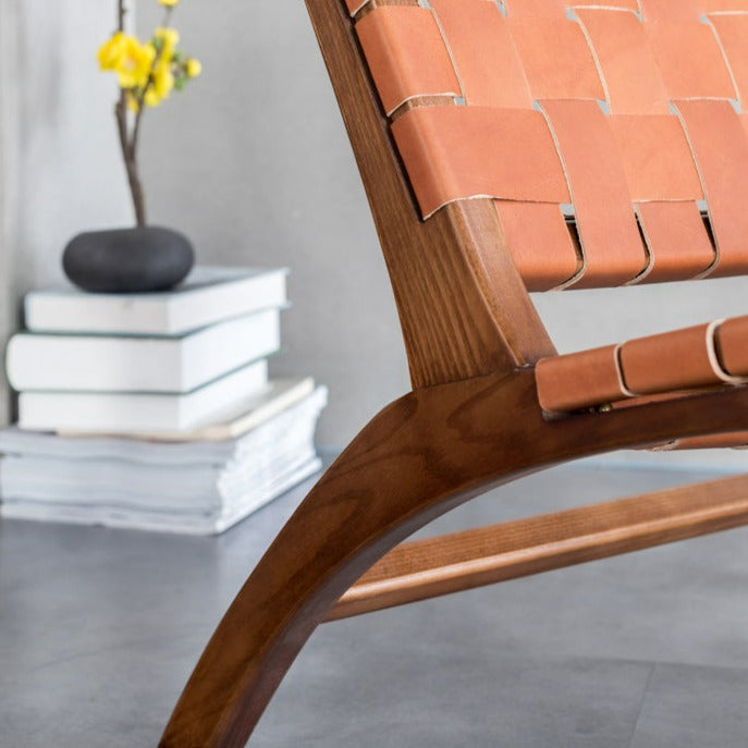 Jaelyn Leather Folding Chair