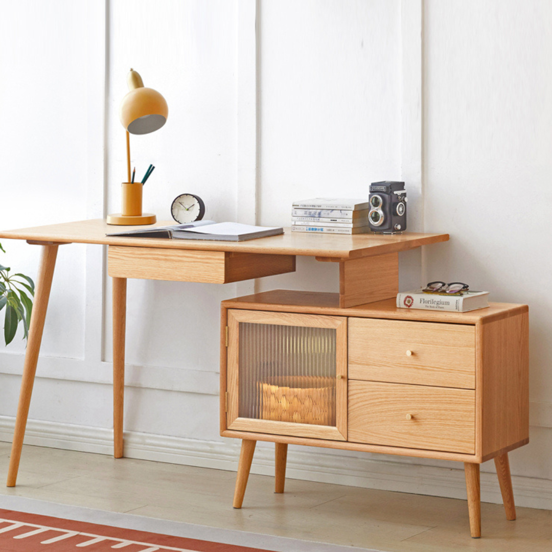 Weldon Desk with Cabinet