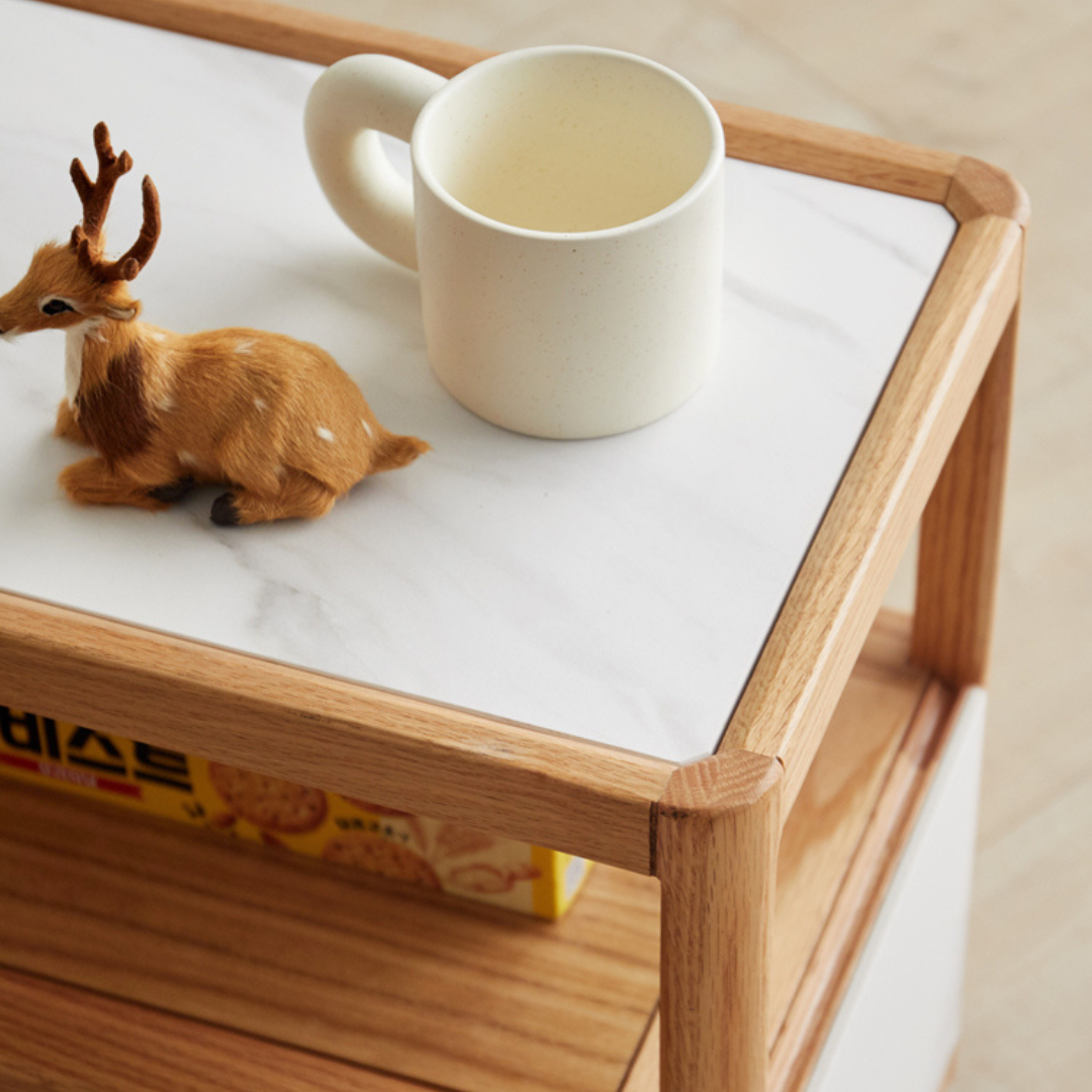 Aguirre End Table with Wheels