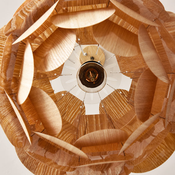 Ofunato Single Globe Pendant with Scale Accents