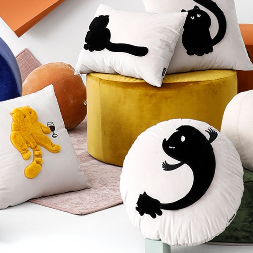 Animal Plush Cat Pillow