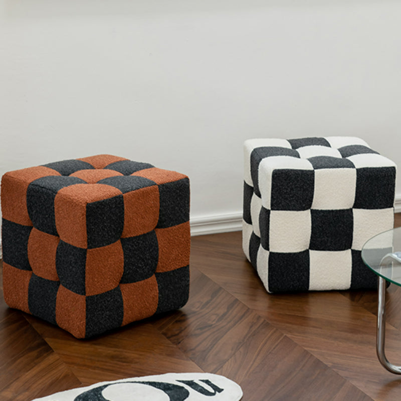 Eudora Checkerboards Ottoman