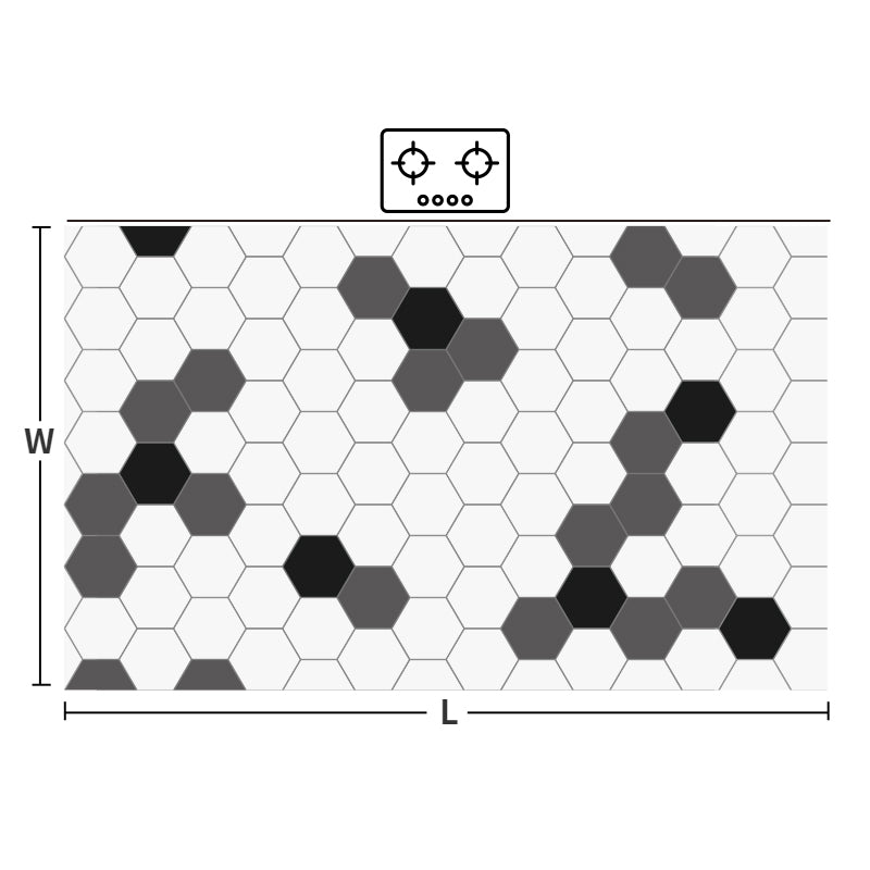 Element Hexagon Kitchen Mat