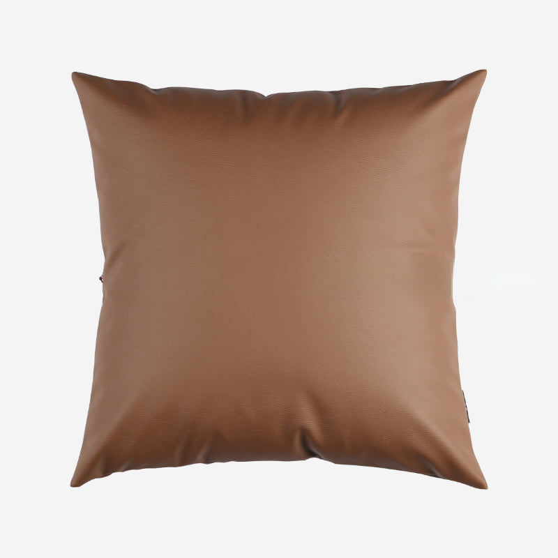 Earth tones Artificial Leather Pillow