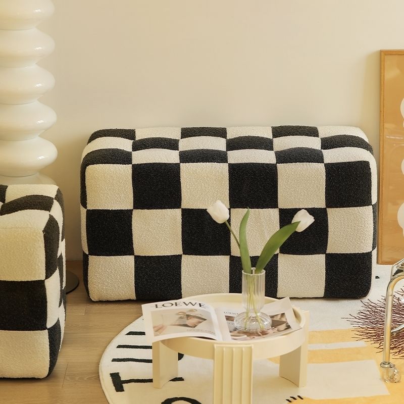 Eudora Checkerboards Ottoman