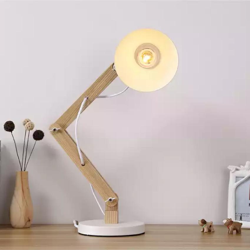 Aalin Solid Wood Desk Lamp