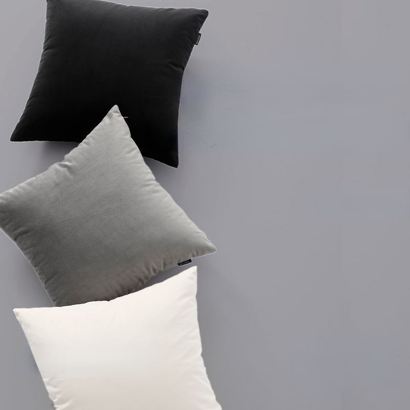 Grey Album Throw Pillow Cover & Insert